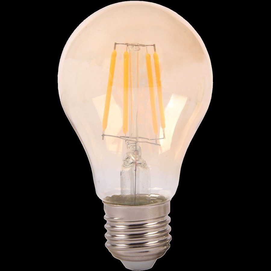 لمبة — 2700K — LED A60 8w Amber E27 — LED Bulb 8W