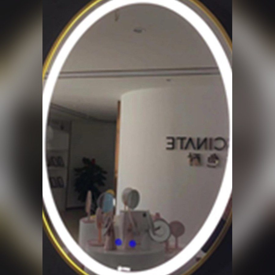 مراية ذهبي 48 واط — Gold Lit Mirror 48W