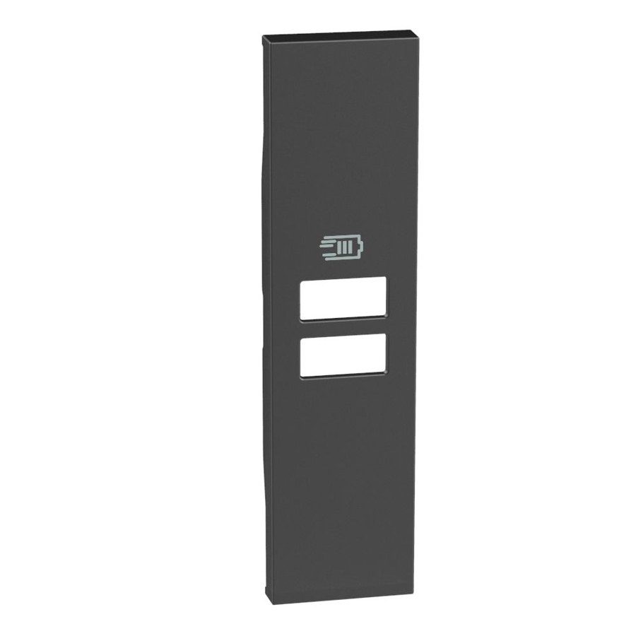 غطاء بريز USB دبل اسود — Black Cover Plate