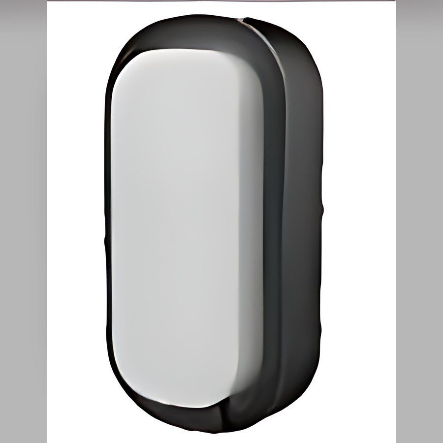 ابليك جداري بيضوي اسود 20 وات شمسي — Black Wall Light 20W