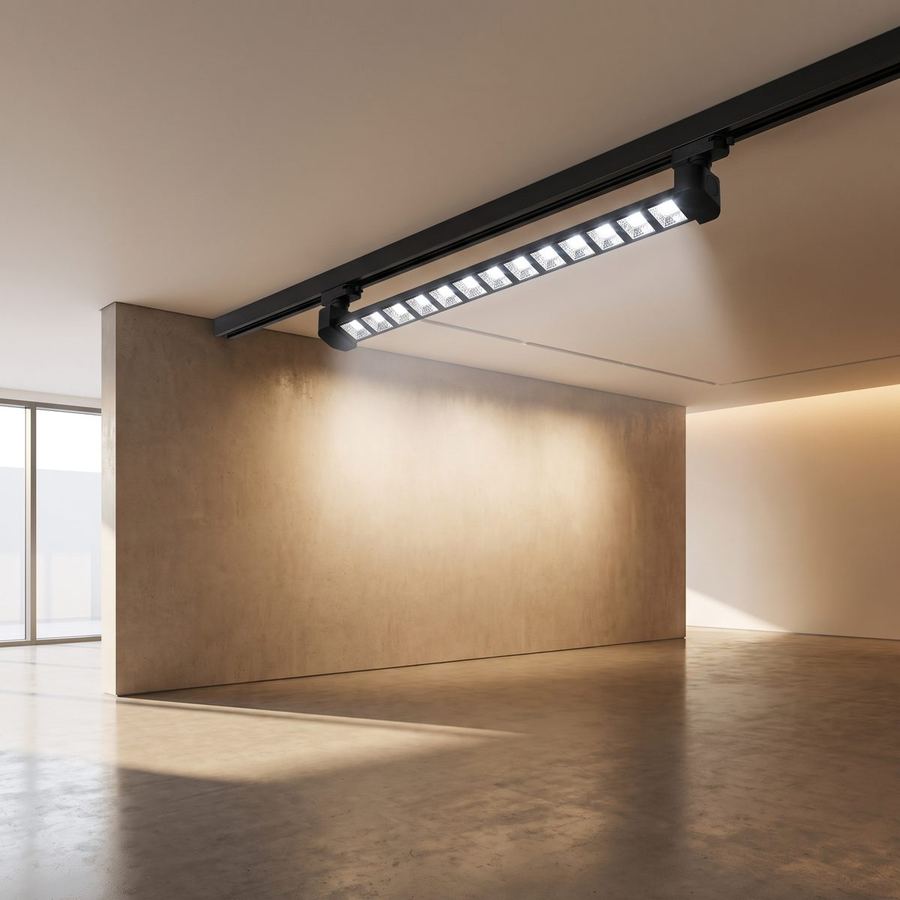 سبوت عيون سكة ريو اسود 30 وات ابيض 1052 — مركّبة بالمكان