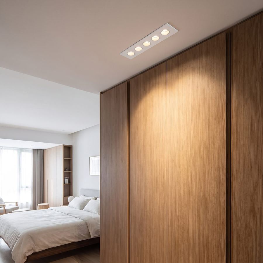 سبوت عيون ابيض 5*2 وات شمسي — مركّبة بالمكان